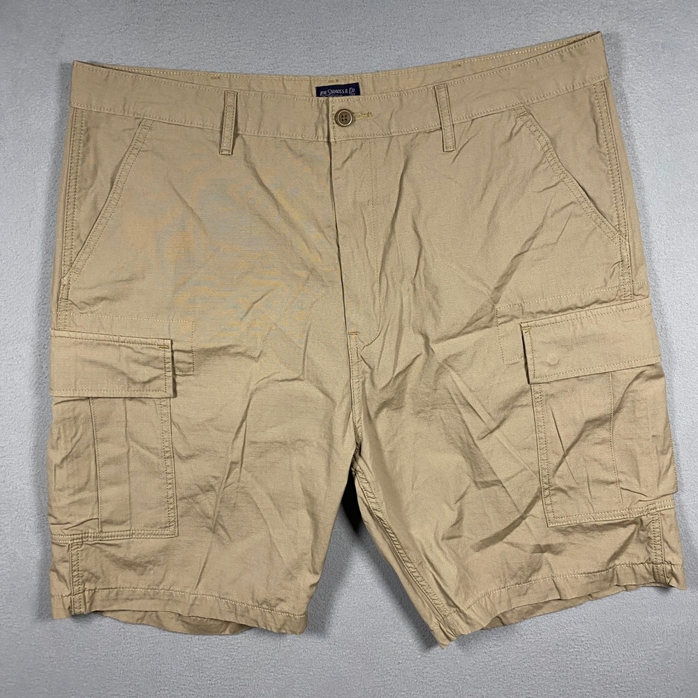 Levi's Cargo Shorts Mens 40 Tan Khaki Ripstop Cotton Utility Multi-Pocket